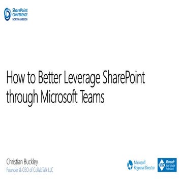 How to Better Leverage SharePoint through Microsoft Teams