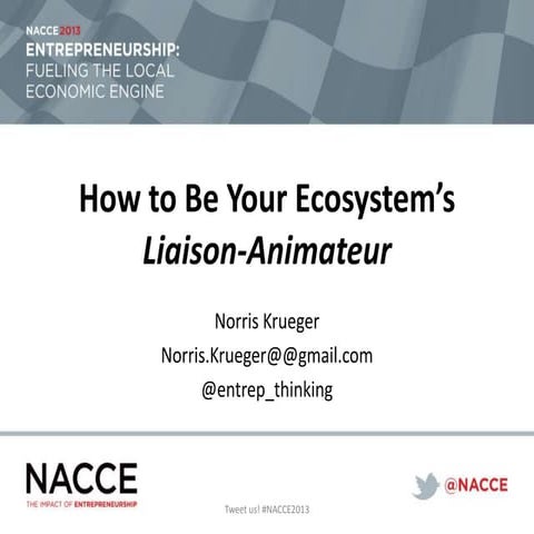 How to be your ecosystem’s liaison animateur