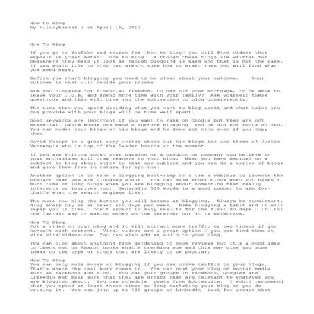 Howtoblog