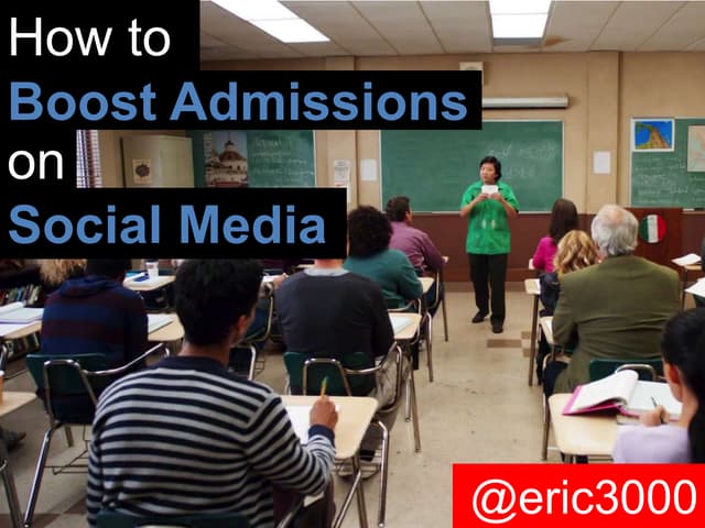 How to boost admissions on social media