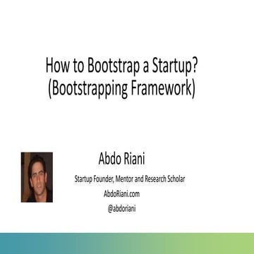 How to Bootstrap a Startup? | PDF