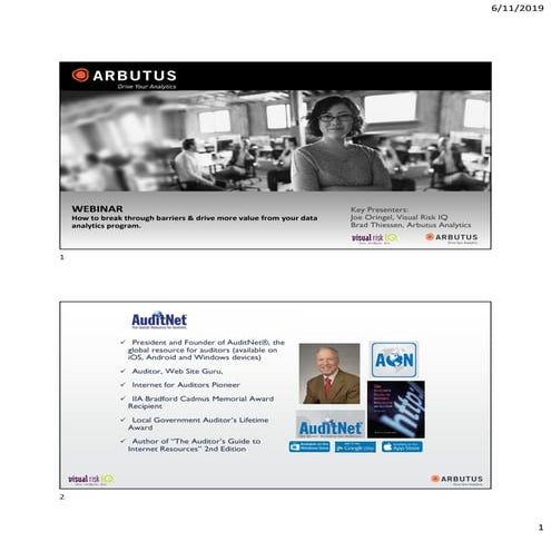 How to breakthrough barriers and drive more value from your data analytics pr...