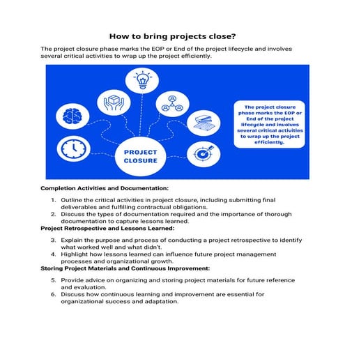 How to bring projects close - Best Practices for Project Closure