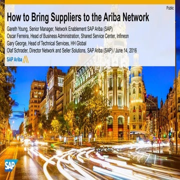 How to Bring Suppliers to the Ariba Network