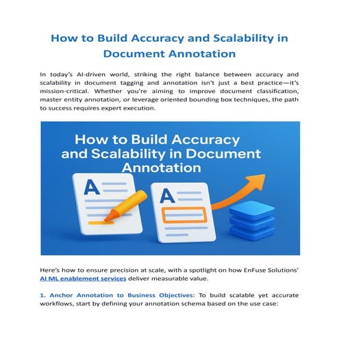How to Build Accuracy and Scalability in Document Annotation | PDF