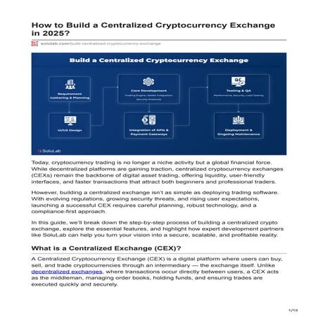 How to Build a Centralized Cryptocurrency Exchange in 2025.pdf