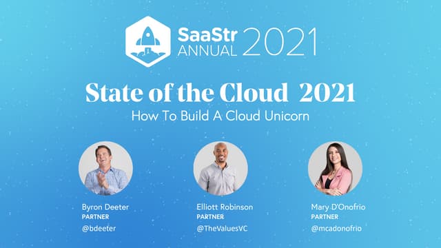 How to Build a Cloud Unicorn 