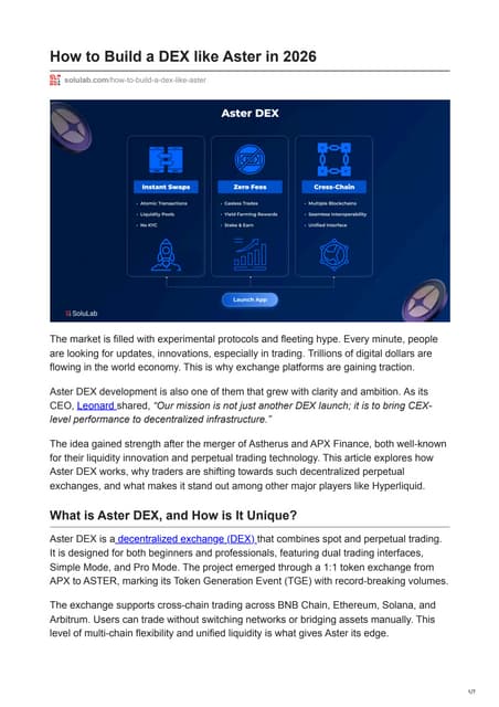 How to Build a DEX like Aster in 2026.pdf