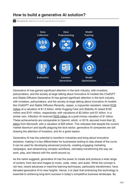 Generative AI Use-cases for Enterprise - First Session | PPTX ...