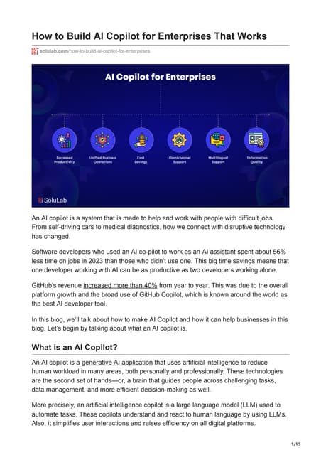 How to Build and Deploy Custom Copilot Agents for Your Business | PPTX