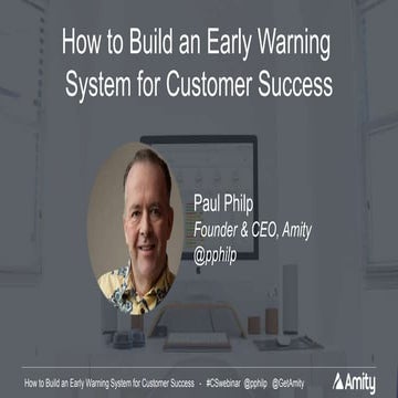 How to Build an Early Warning System for Customer Success