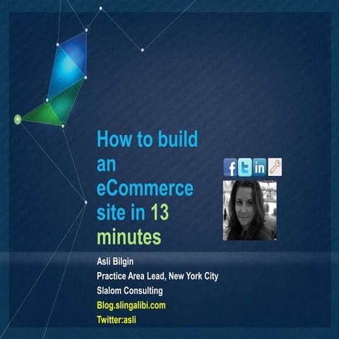 How to build an ecommerce site in 13 minutes
