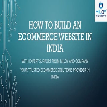 How to Build an Ecommerce Website in India (Step-by-Step Guide) | Miloy ...