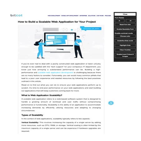 How to Build a Scalable Web Application for Your Project | PDF