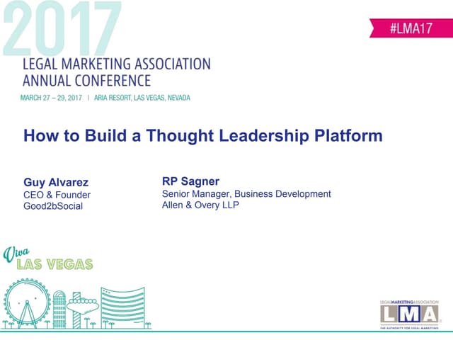 How to build a thought leadership platform