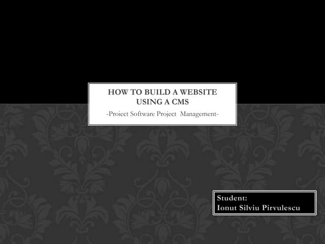 How to build a website using a cms