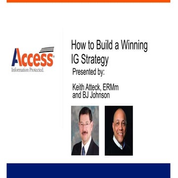 How to build a winning ig ecm or rim strategy   keith atteck