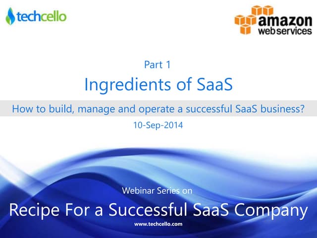 How to build, manage and operate a successful saas business