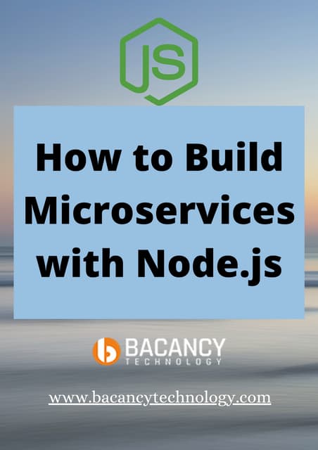 How to build microservices with node.js