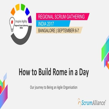 How to Build Rome in a Day by Kiran Kanchan
