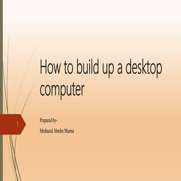How to build up a Desktop Computer.pptx | Operating Systems | Computer ...