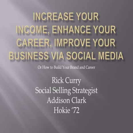 How to build your brand and career