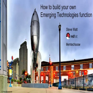 How to build your own emerging technologies function