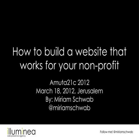 How to build a website that works for your non-profit