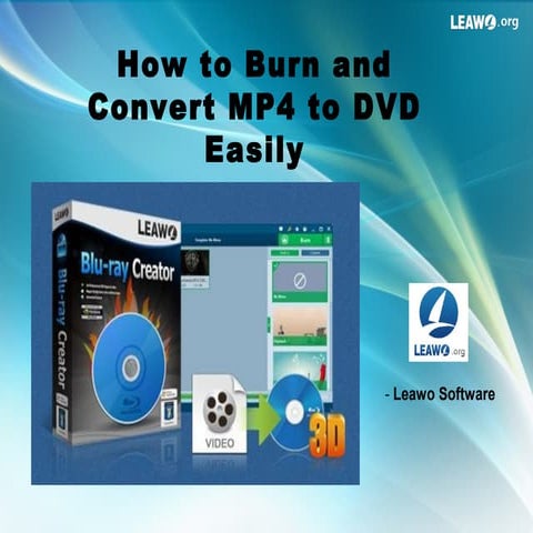 How to burn and convert mp4 to dvd easily