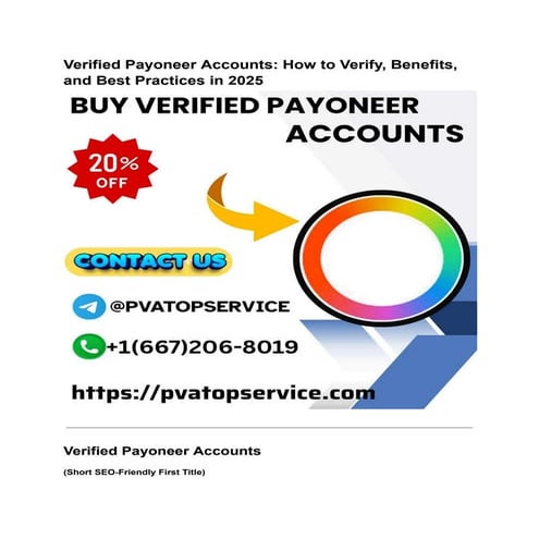 _How to  buy ,  Best  in 2025Verified Payoneer Accounts.pdf