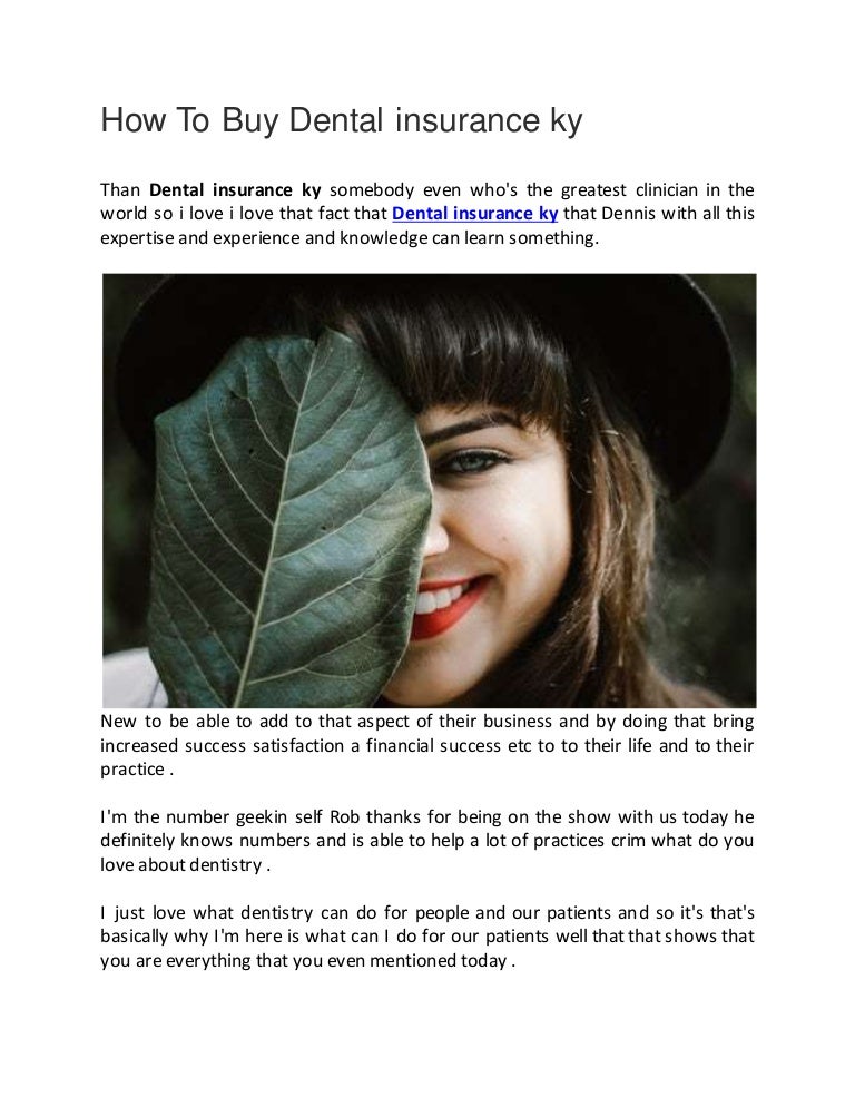 can i buy just dental insurance