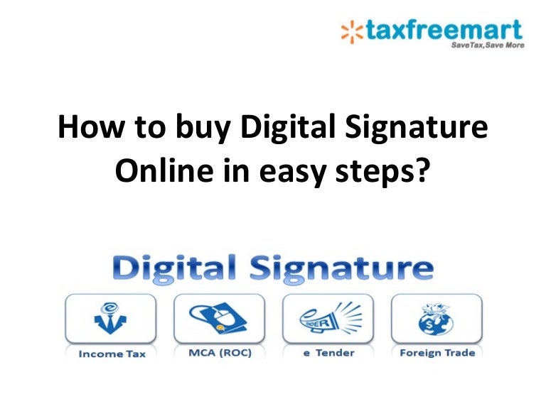 How To Buy Digital Signature