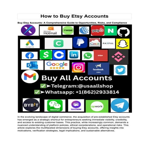 How to Buy Etsy Accounts in 2025 Top Sites