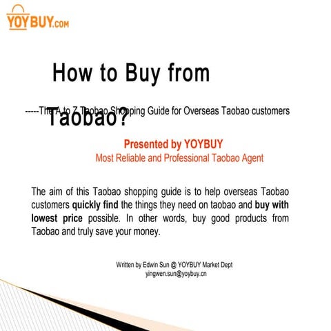 Tips on How to buy from taobao english shopping guide--By YOYBUY most reliabl...