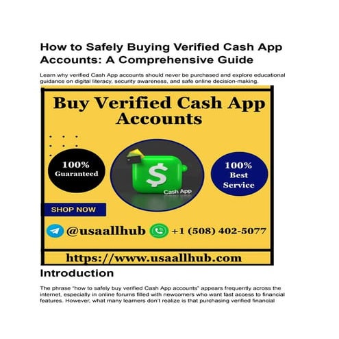 How to Buying Verified Cash App Accounts_ A Comprehensive Guide.pdf