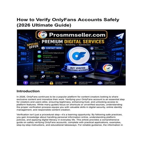 Mastering Verified OnlyFans Accounts Verification_ A Practical Guide.pdf