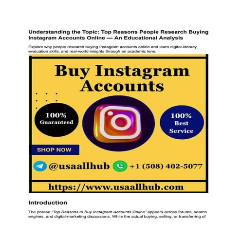 How To Buy Instagram Accounts Online.pdf
