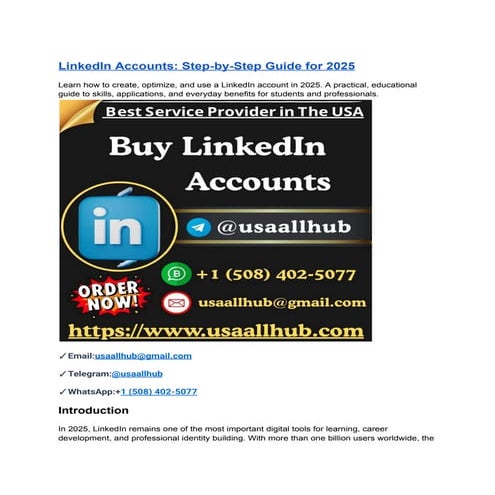 How to Buy LinkedIn Accounts_ A Detailed Guide for 2025.pdf