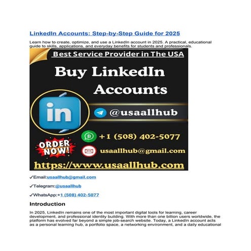 How to Buy LinkedIn Accounts_ A Detailed Guide for 2025.docx