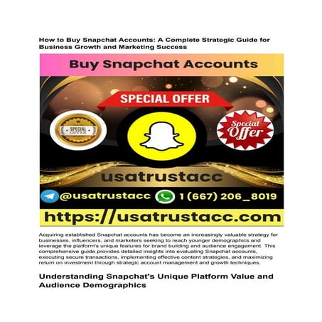 How to Buy Snapchat Account( 9.7) A Step-by-Step Guide ....pdf