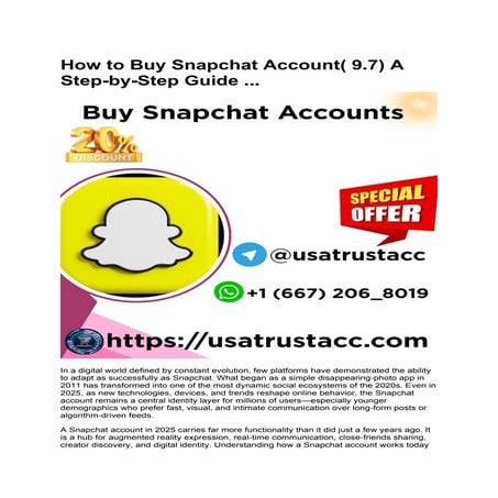 How to Buy Snapchat Account( 9.7) A Step-by-Step Guide ....docx