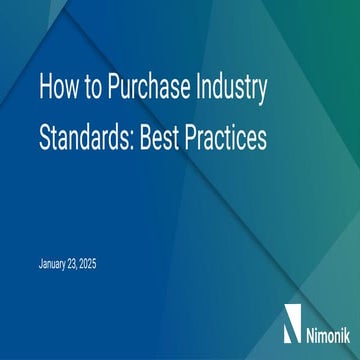 Engineering Industry Standards Buyer's Guide For Organizations