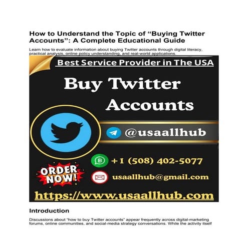 How to Buy Twitter Accounts Online .docx
