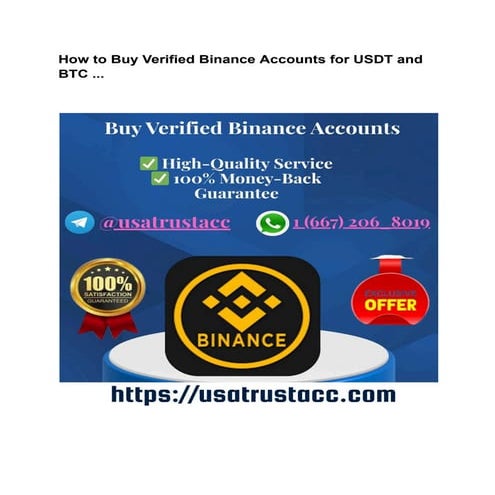 How to Buy Verified Binance Accounts for USDT and BTC ....pdf