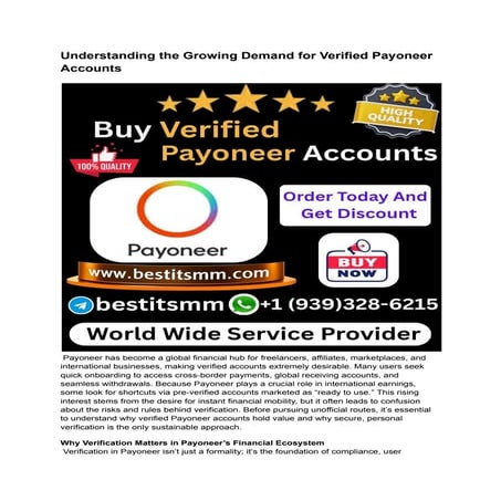 How to Buy Verified Payoneer Accounts In Online.pdf