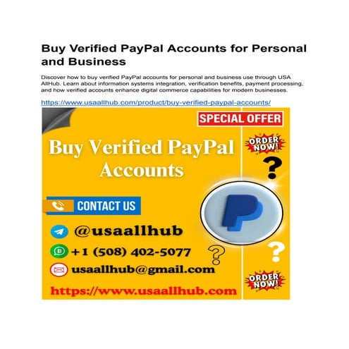 How To Buy, Verified PayPal Accounts for Personal and Business.pdf