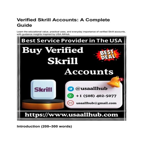 How To Buy Skrill Accounts: A Complete Guide .pdf