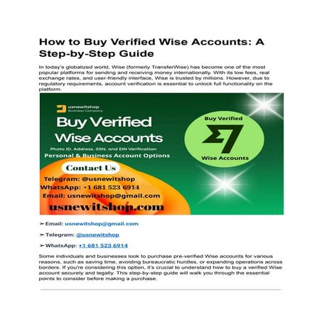 How to Buy Verified Wise Accounts_ A Step-by-Step Guide (1).pdf