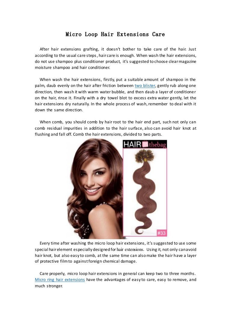 How To Care Micro Loop Hair Extensions