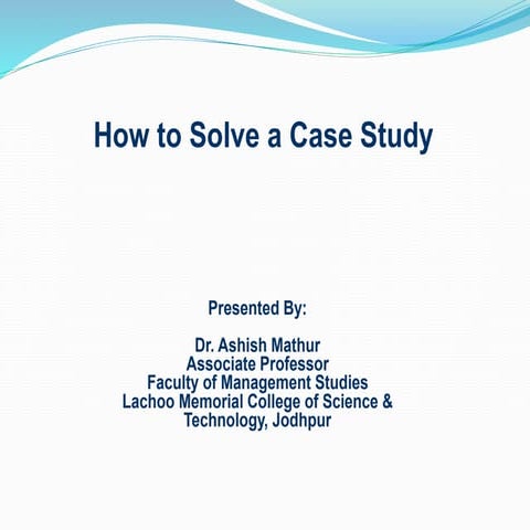 How to solve_case_studies | PPT